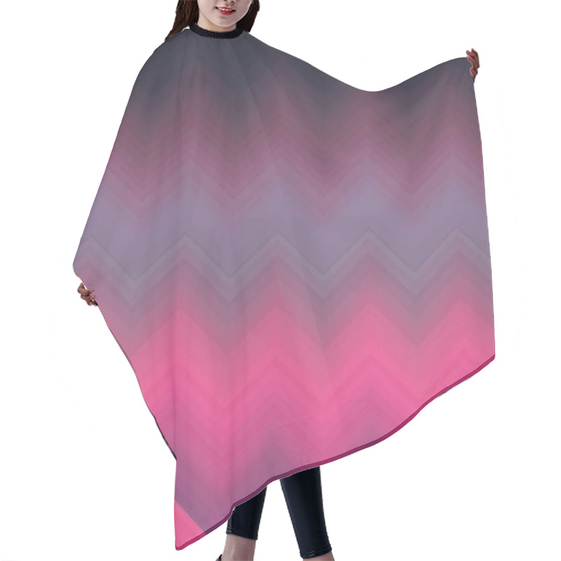 Personality  Gradient Smooth Blur Chevron Zigzag. Art Backdrop. Hair Cutting Cape