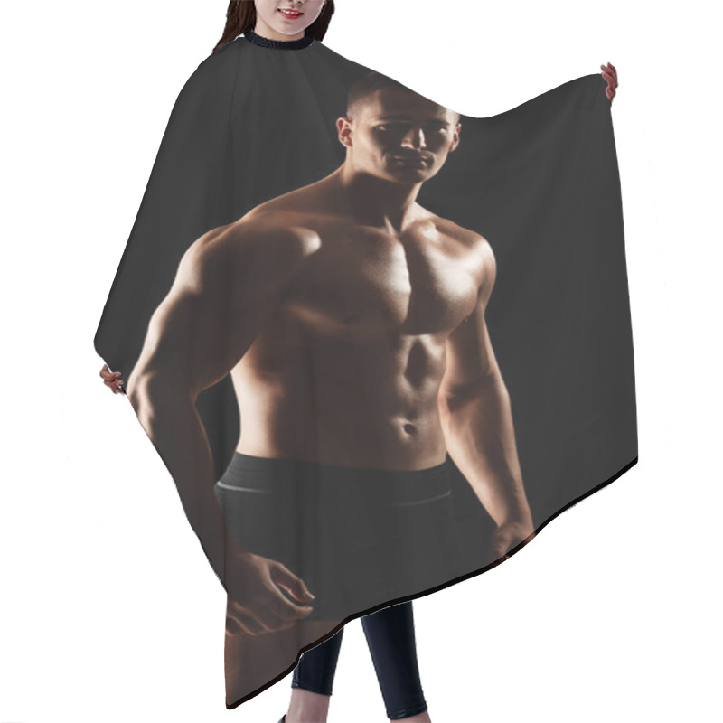 Personality  Shirtless Muscular Guy Hair Cutting Cape