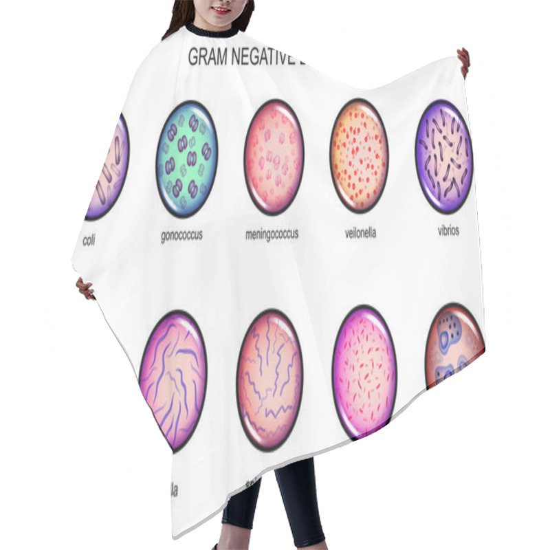 Personality  Gram Negative Bacteria Hair Cutting Cape