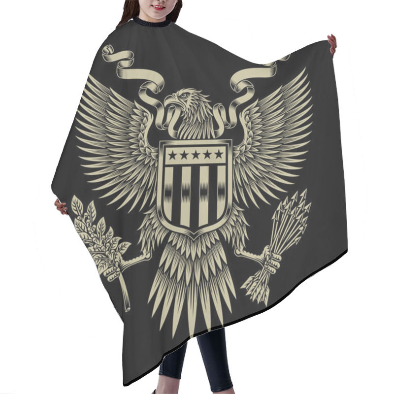 Personality  American Eagle Emblem Hair Cutting Cape