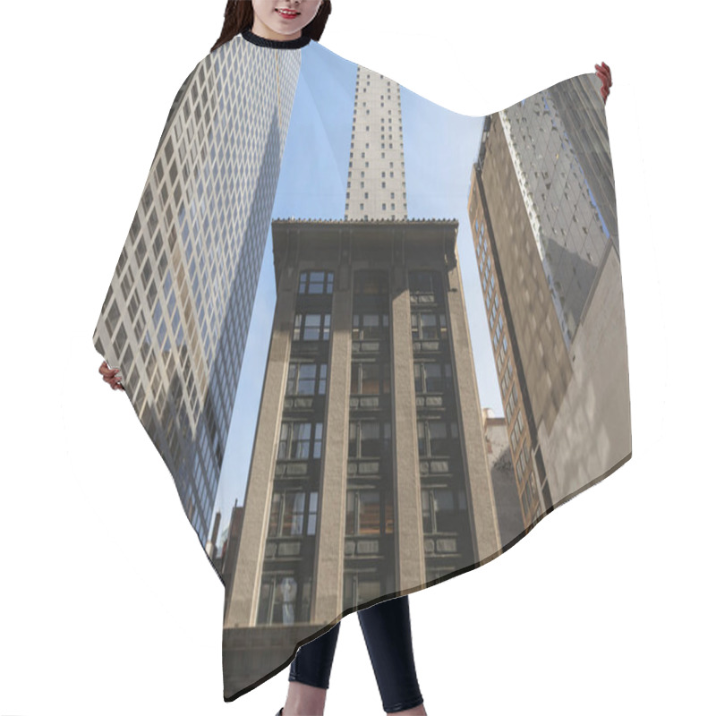 Personality  Low Angle View Of Rockefeller Center And Stone Building In Downtown Of New York City Hair Cutting Cape