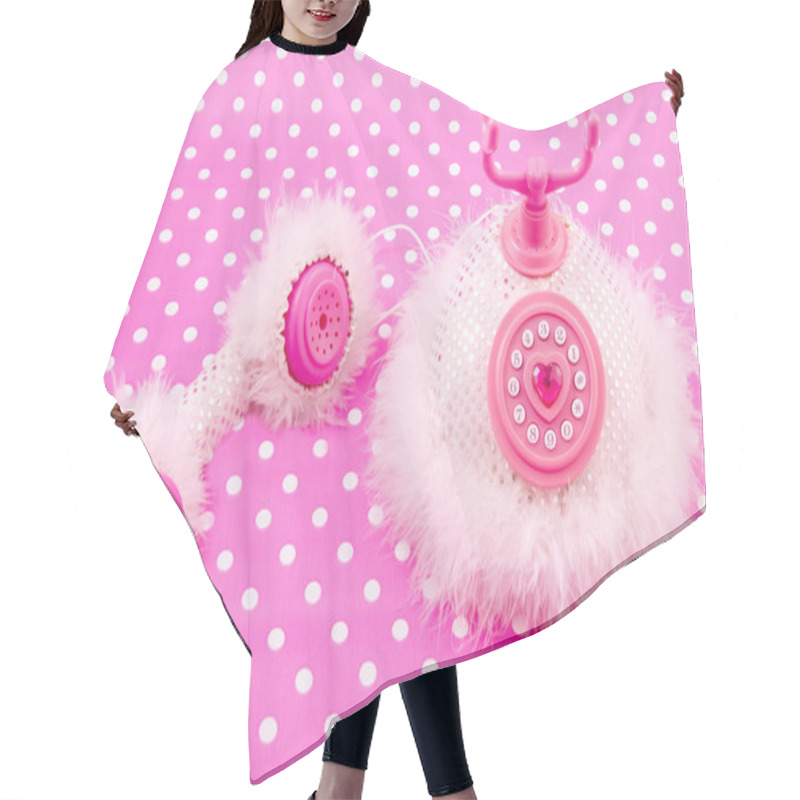 Personality  Pink Princess Royal Phone Hair Cutting Cape