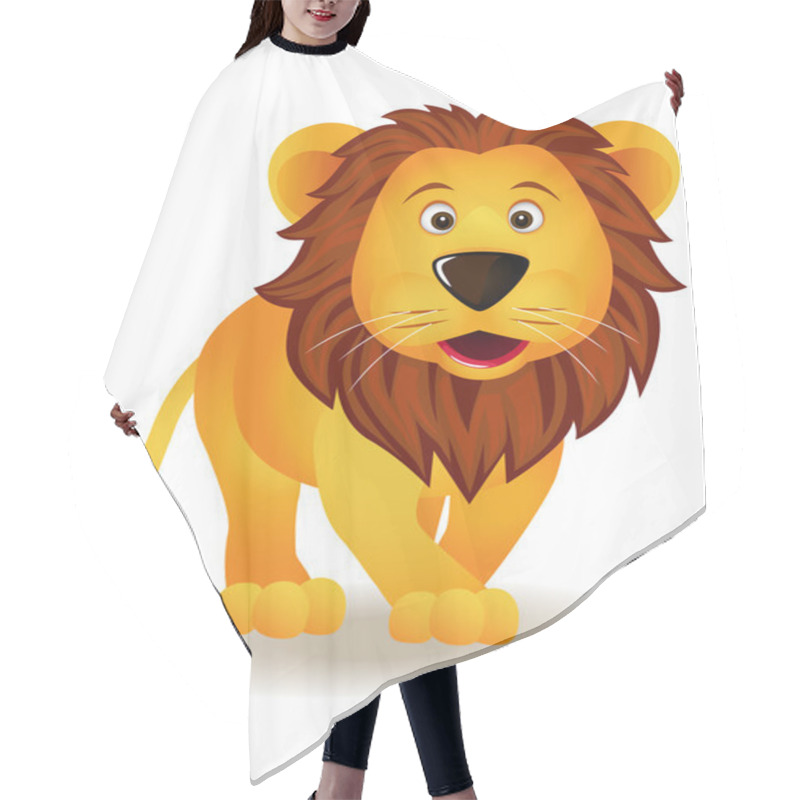 Personality  Lion Cartoon Hair Cutting Cape