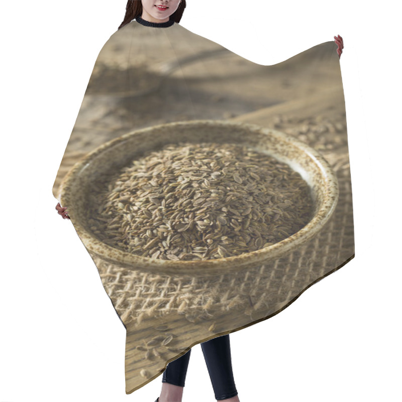 Personality  Raw Organic Dill Seed Hair Cutting Cape