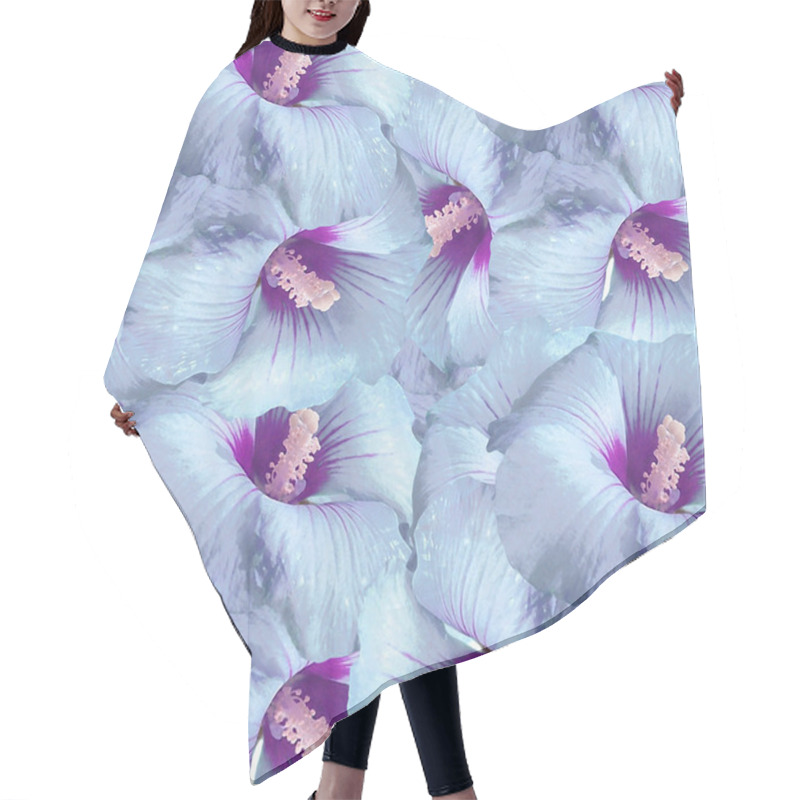 Personality  Real Flowers Pattern Hair Cutting Cape