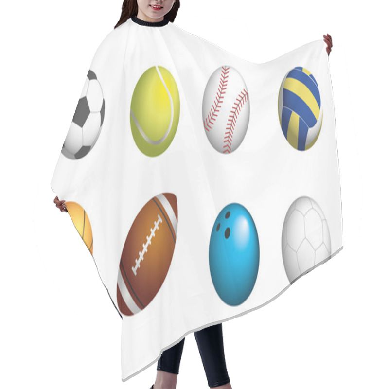 Personality  SPORT BALLS SET Hair Cutting Cape