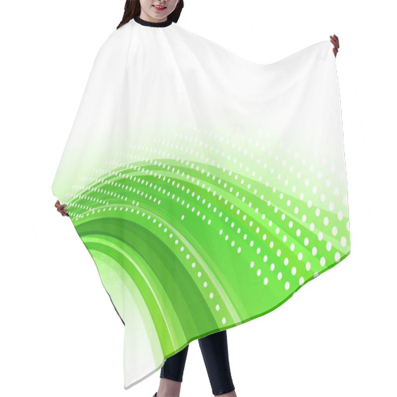 Personality  Green Line Hair Cutting Cape