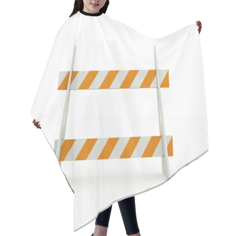 Personality  Road Block Orange Hair Cutting Cape