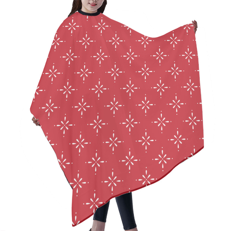 Personality  Seamless Christmas Pattern Hair Cutting Cape