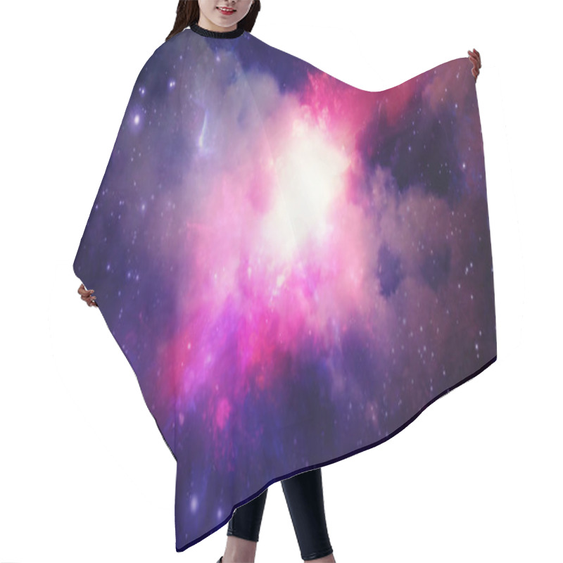 Personality  3D Rendering Of A Stellar Nebula And Cosmic Dust, Cosmic Gas Clusters And Constellations In Deep Space. Elements Of This Image Furnished By NASA Hair Cutting Cape