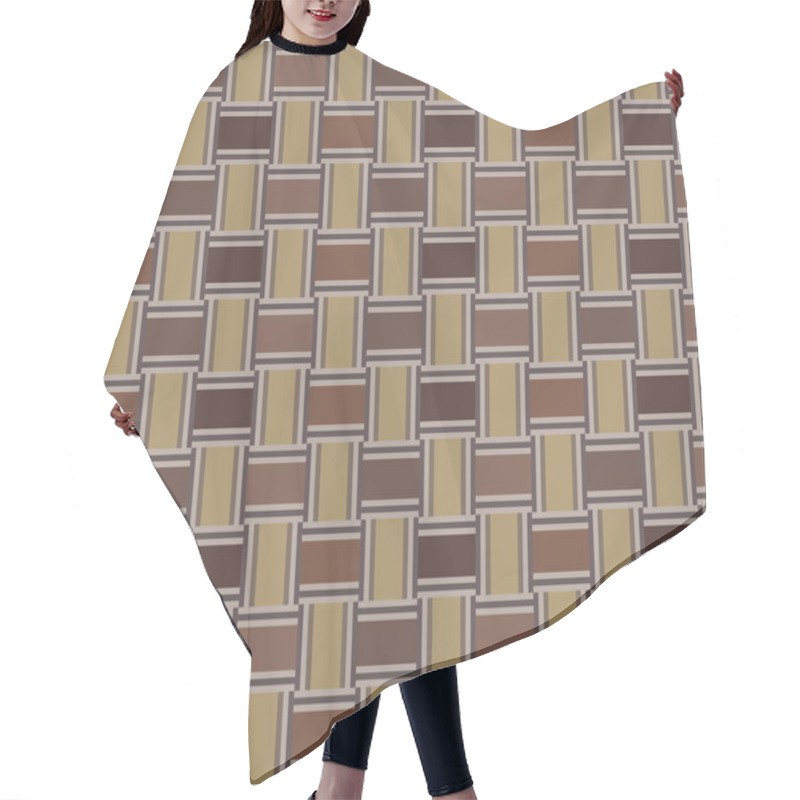 Personality  Japanese Wood Weaving Seamless Pattern Hair Cutting Cape