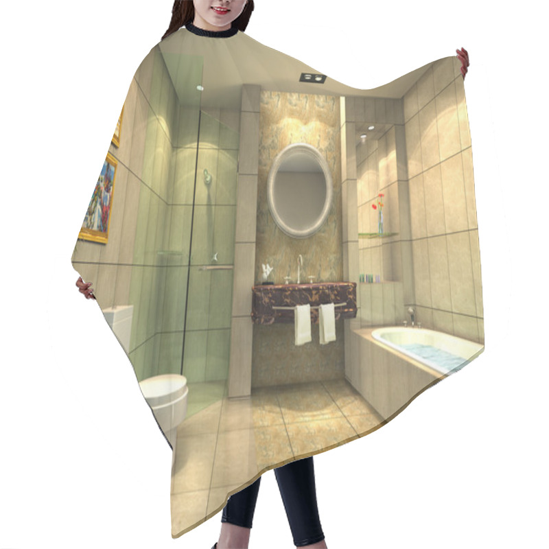 Personality  Modern Bathroom Hair Cutting Cape