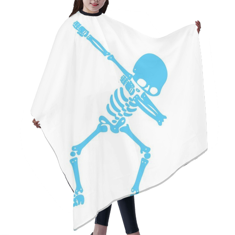 Personality  Skeleton Dabbing, A  Group Of Skeletons Doing Dab Hair Cutting Cape