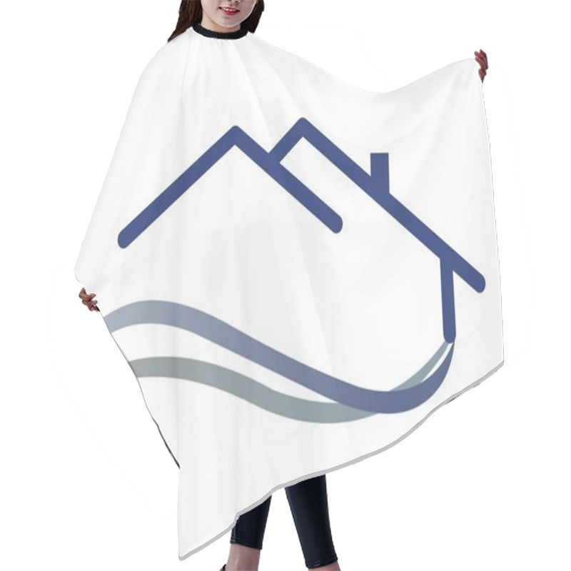 Personality  House Logo Hair Cutting Cape