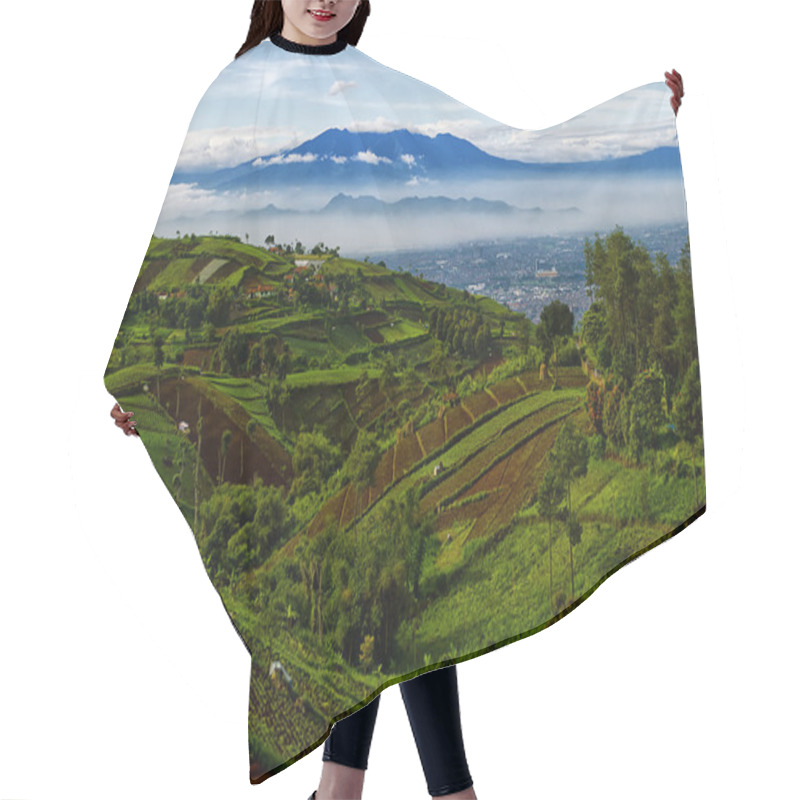 Personality  Beautiful Indonesian Landscapes Hair Cutting Cape