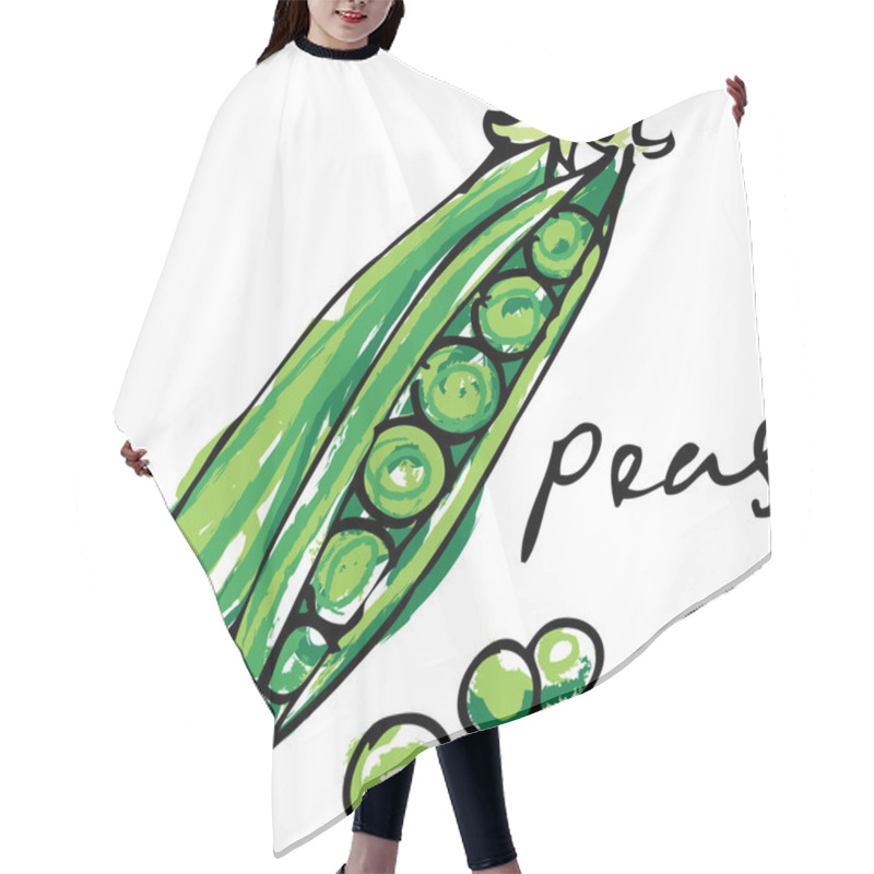 Personality  Fresh Peas And Pods Hair Cutting Cape