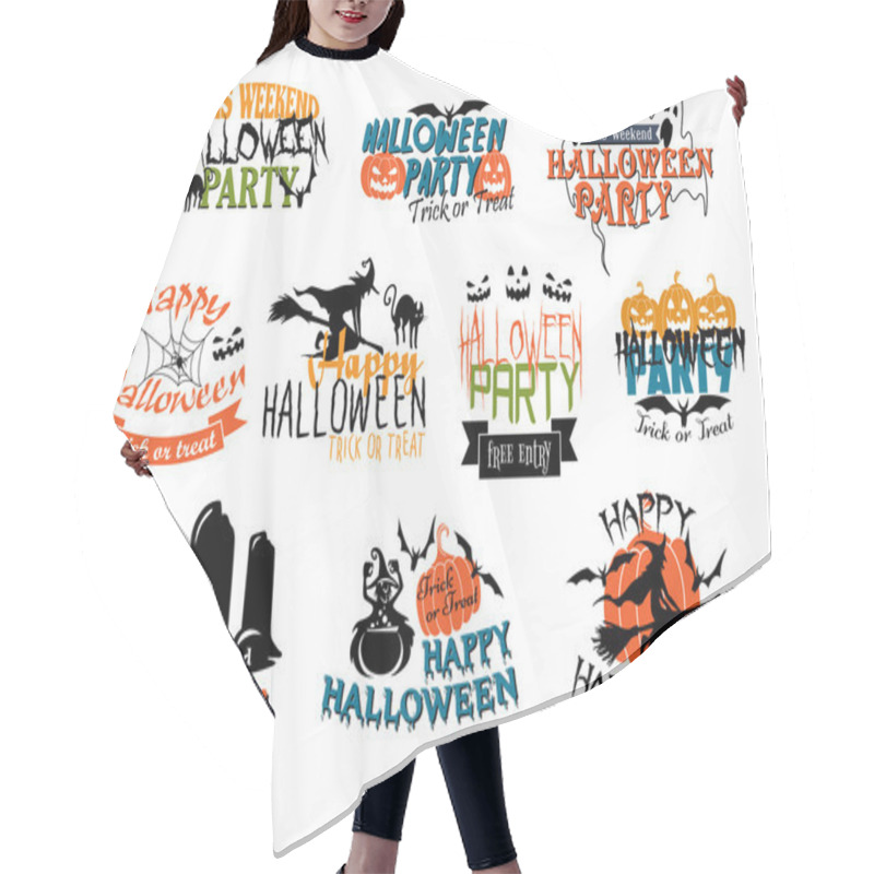 Personality  Halloween Party And Happy Halloween Designs Hair Cutting Cape