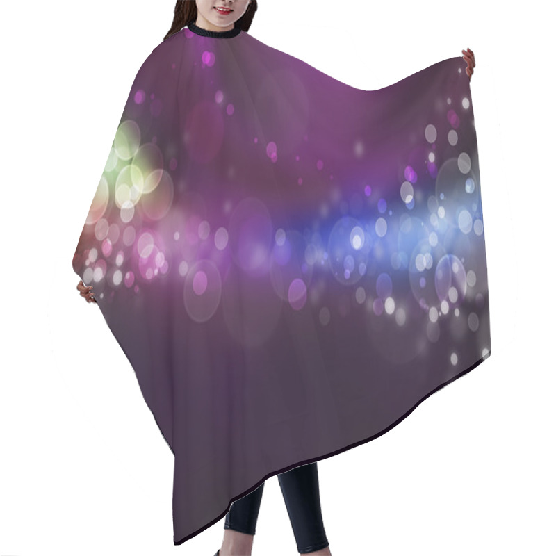 Personality  Bright Energy Fountain Modern Abstract Background Hair Cutting Cape