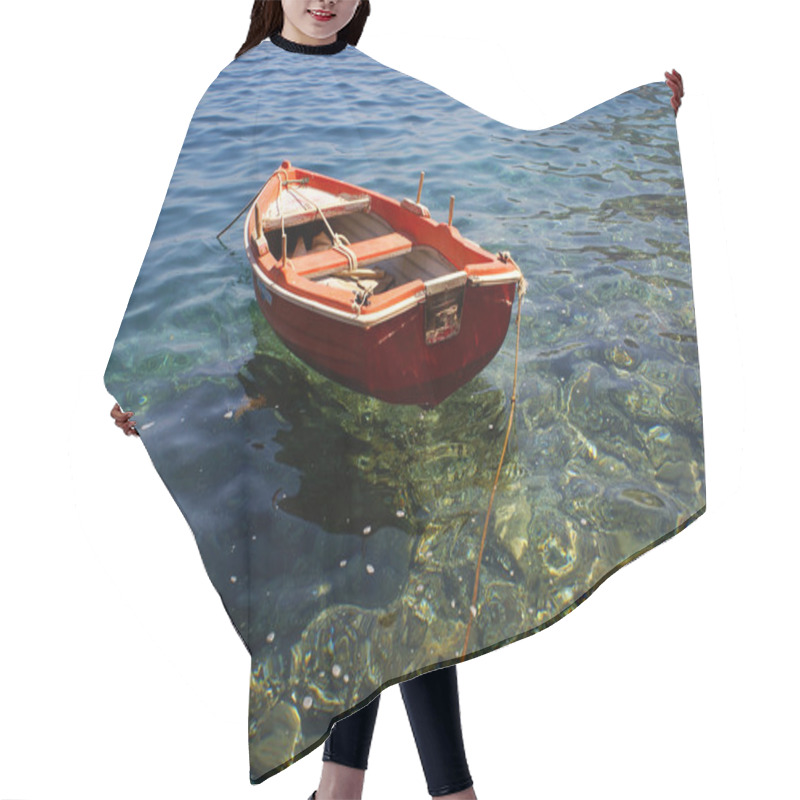 Personality  Traditional Small Boat Near The Coast Hair Cutting Cape