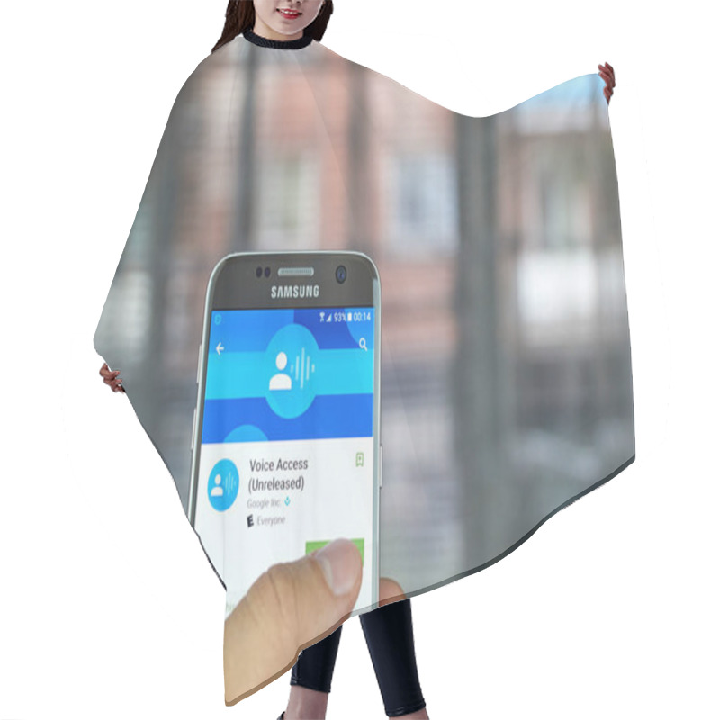 Personality  Google Voice Access Hair Cutting Cape