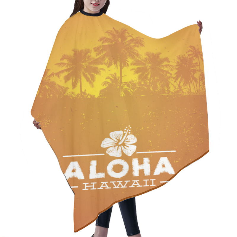 Personality  Aloha Hawaii Creative Design Element Hair Cutting Cape