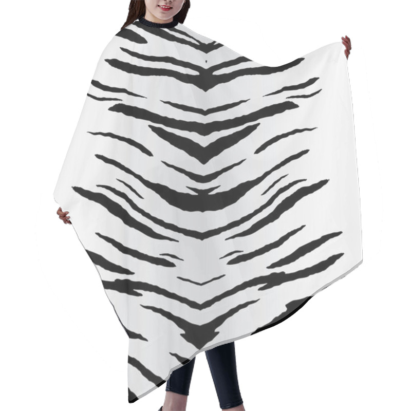 Personality  Zebra Stripes Vector Hair Cutting Cape