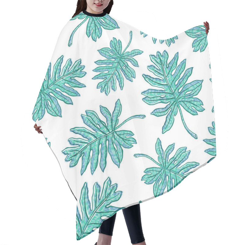 Personality  Beautiful Tropical Ornament. Hair Cutting Cape