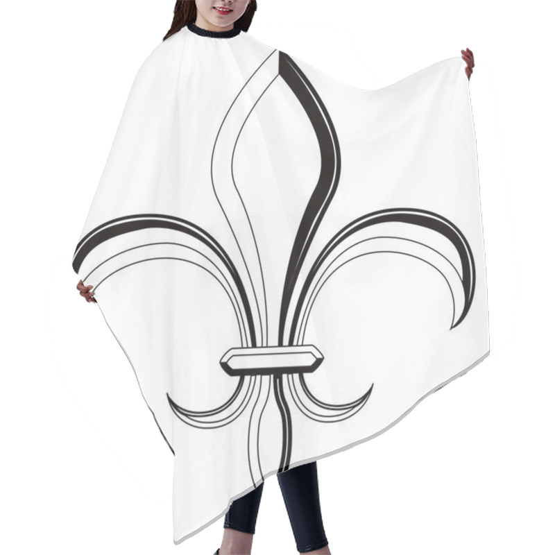 Personality  Fleur De Lys Symbol Hair Cutting Cape