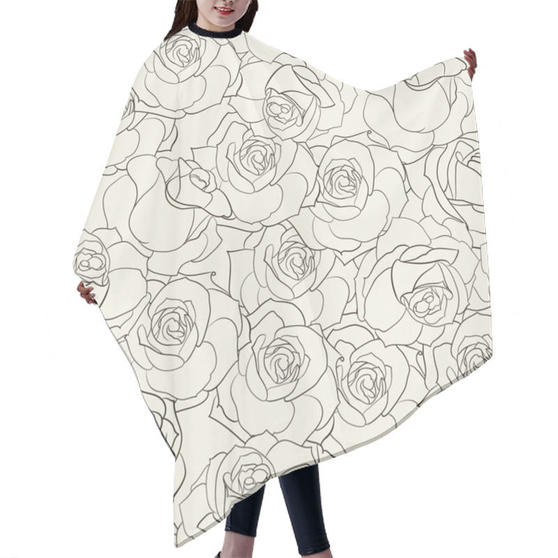 Personality  Rose Seamless Background. Hair Cutting Cape