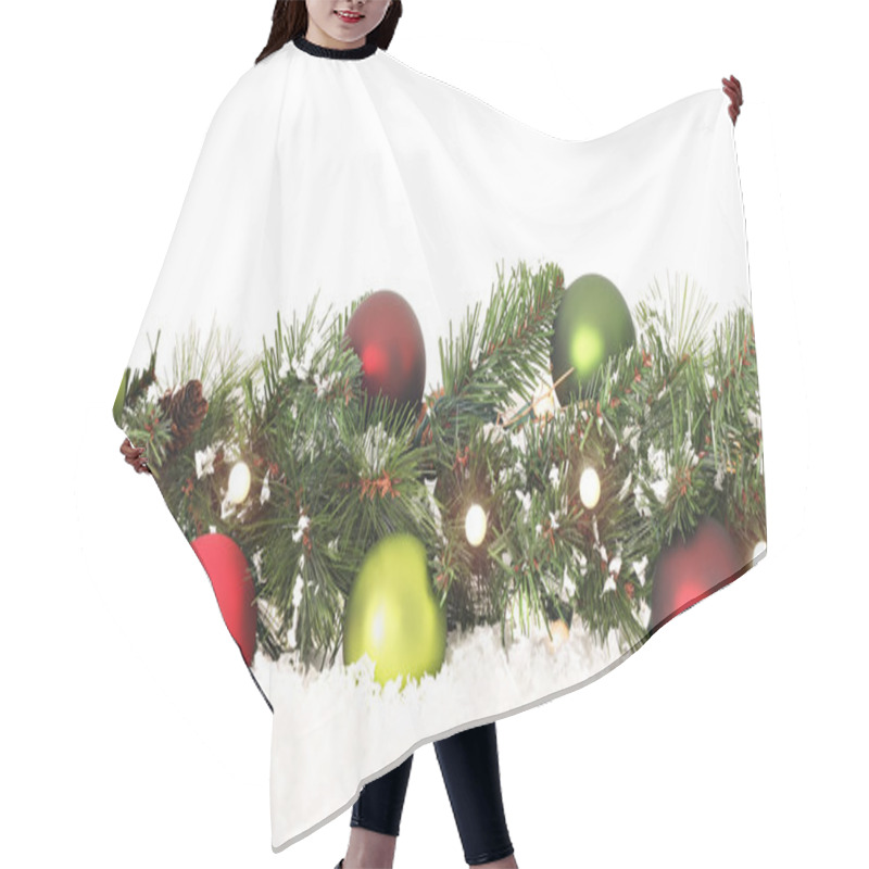 Personality  Christmas Border Hair Cutting Cape