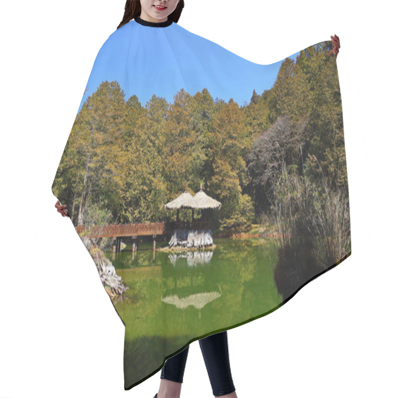 Personality  Jiemei (Sister) Lakes, Sisters Pond In In Alishan National Forest Recreation Area, Situated In Alishan Township, Chiayi , TAIWAN Hair Cutting Cape