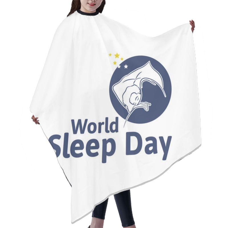 Personality  World Sleep Day. International Holiday. Space For Text. Night Ti Hair Cutting Cape