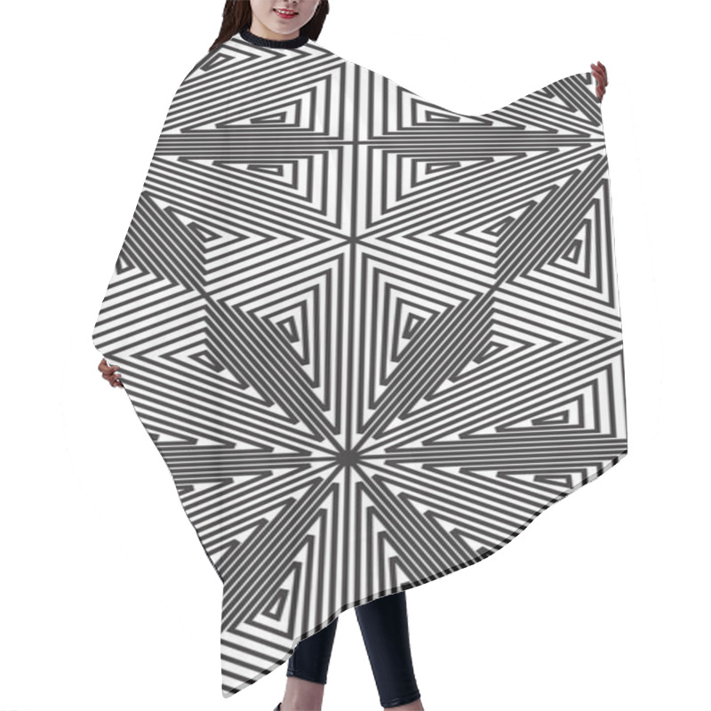 Personality  Abstract Seamless Pattern. Modern Stylish Texture Geometric Back Hair Cutting Cape