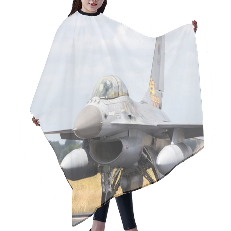 Personality  Belgian Air Force F-16 Fighter Jet Hair Cutting Cape