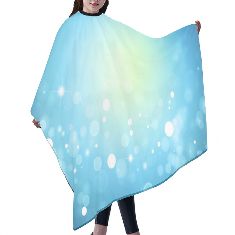 Personality  Stars Sparkling On A Blue Background Hair Cutting Cape