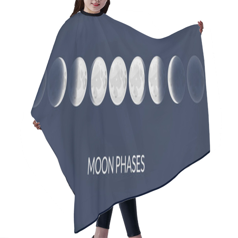 Personality  Moon Phases, Satellite Of Earth Hair Cutting Cape