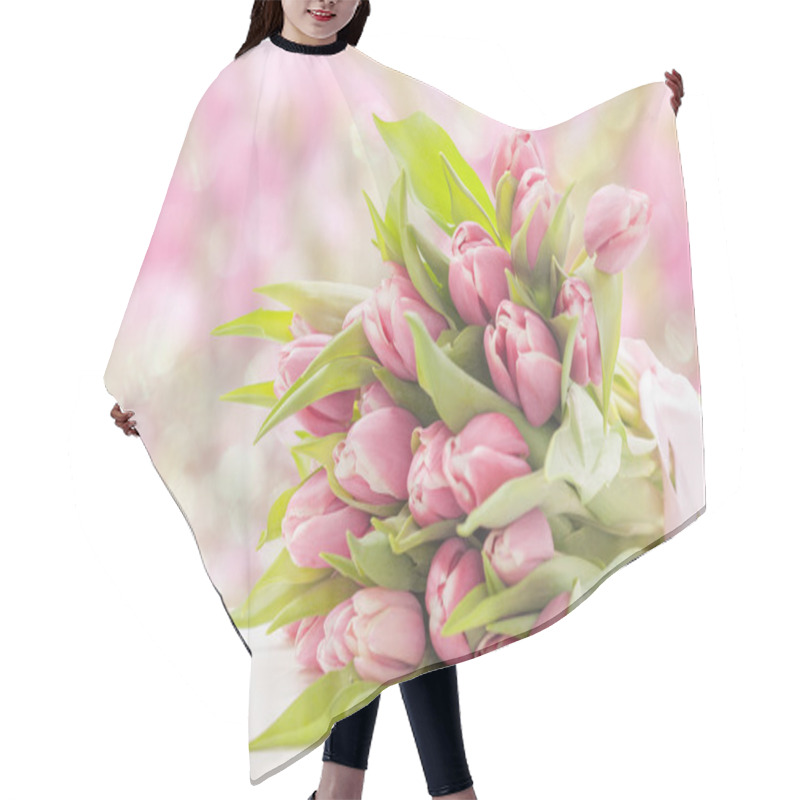 Personality  Flower Hair Cutting Cape