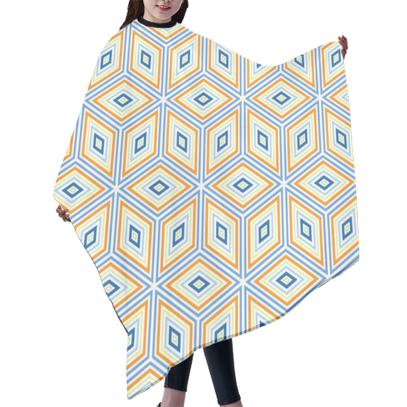 Personality  Cubic Background Hair Cutting Cape