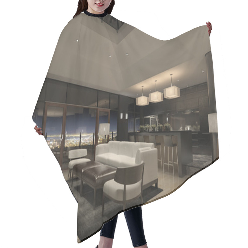 Personality  Modern Apartment Hair Cutting Cape