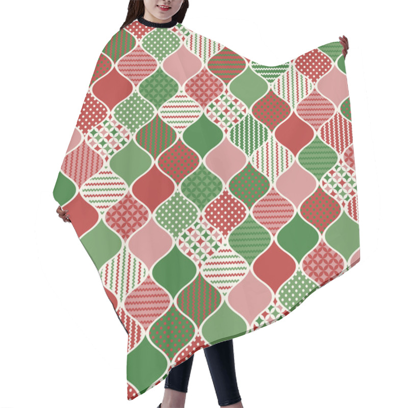 Personality  Christmas Ornament Background Hair Cutting Cape