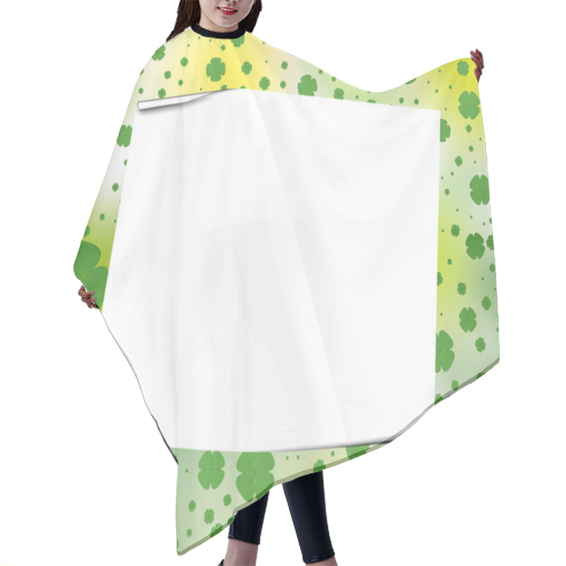 Personality  Shamrock Frame Hair Cutting Cape