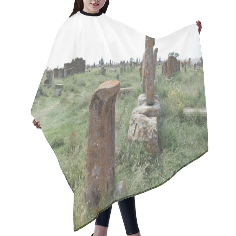 Personality  Khachkar Traditional Grave Stone In Armenia History Hair Cutting Cape