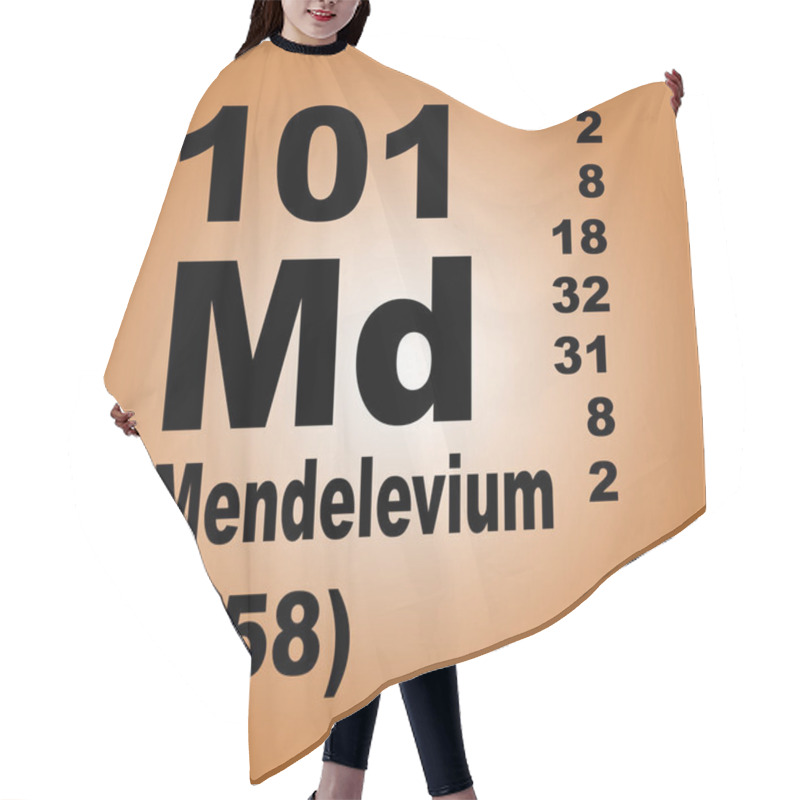 Personality  Mendelevium Periodic table of Elements hair cutting cape