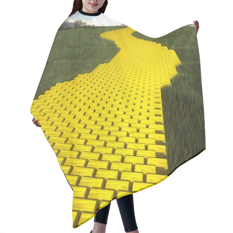 Personality  Gold Road Hair Cutting Cape