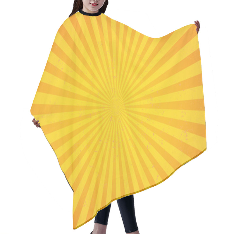 Personality  Sunburst Pattern Background Hair Cutting Cape