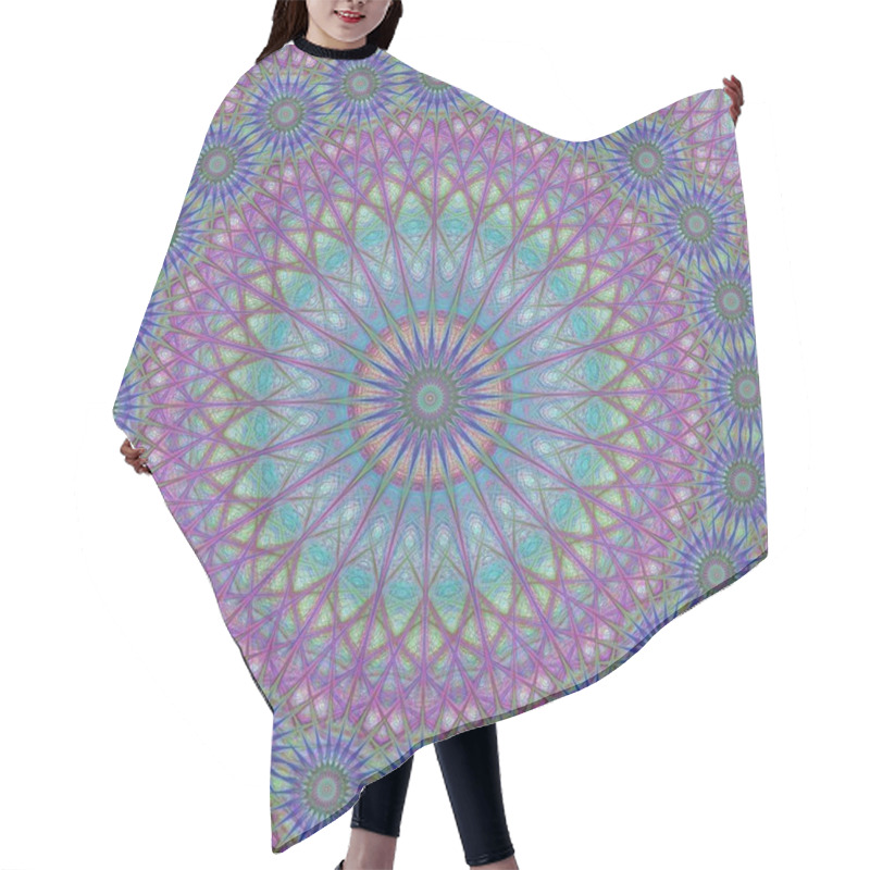 Personality  Abstract Mandala Ornament Background Design Hair Cutting Cape