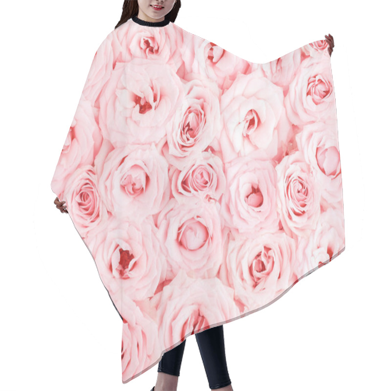 Personality  Pink Roses Background Hair Cutting Cape