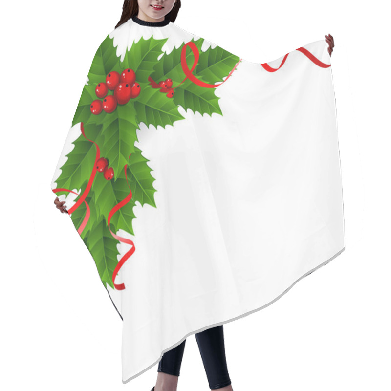 Personality  Christmas Background Hair Cutting Cape