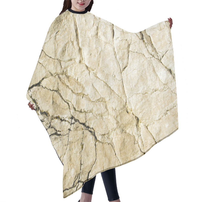 Personality  Cracked Stone Surface Hair Cutting Cape