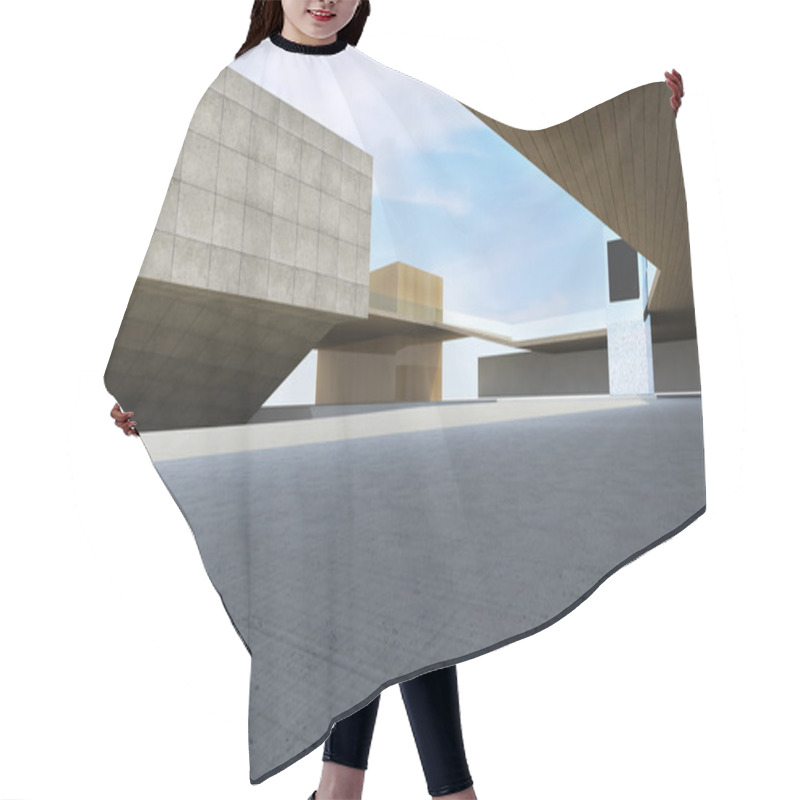 Personality  Modern Building Downtown Hair Cutting Cape